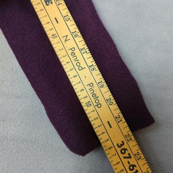 LL Bean Wool Jacket Chore Coat Button Front Purple Women's Small Vintage OKLR8 - Picture 8 of 9